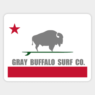 Gray Buffalo Cali Flag 2 Magnet